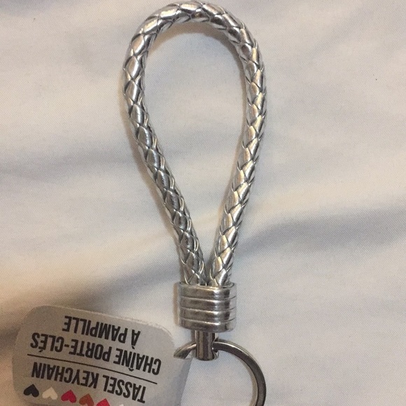 Silver Rope Tassel Key Chain - Picture 7 of 8
